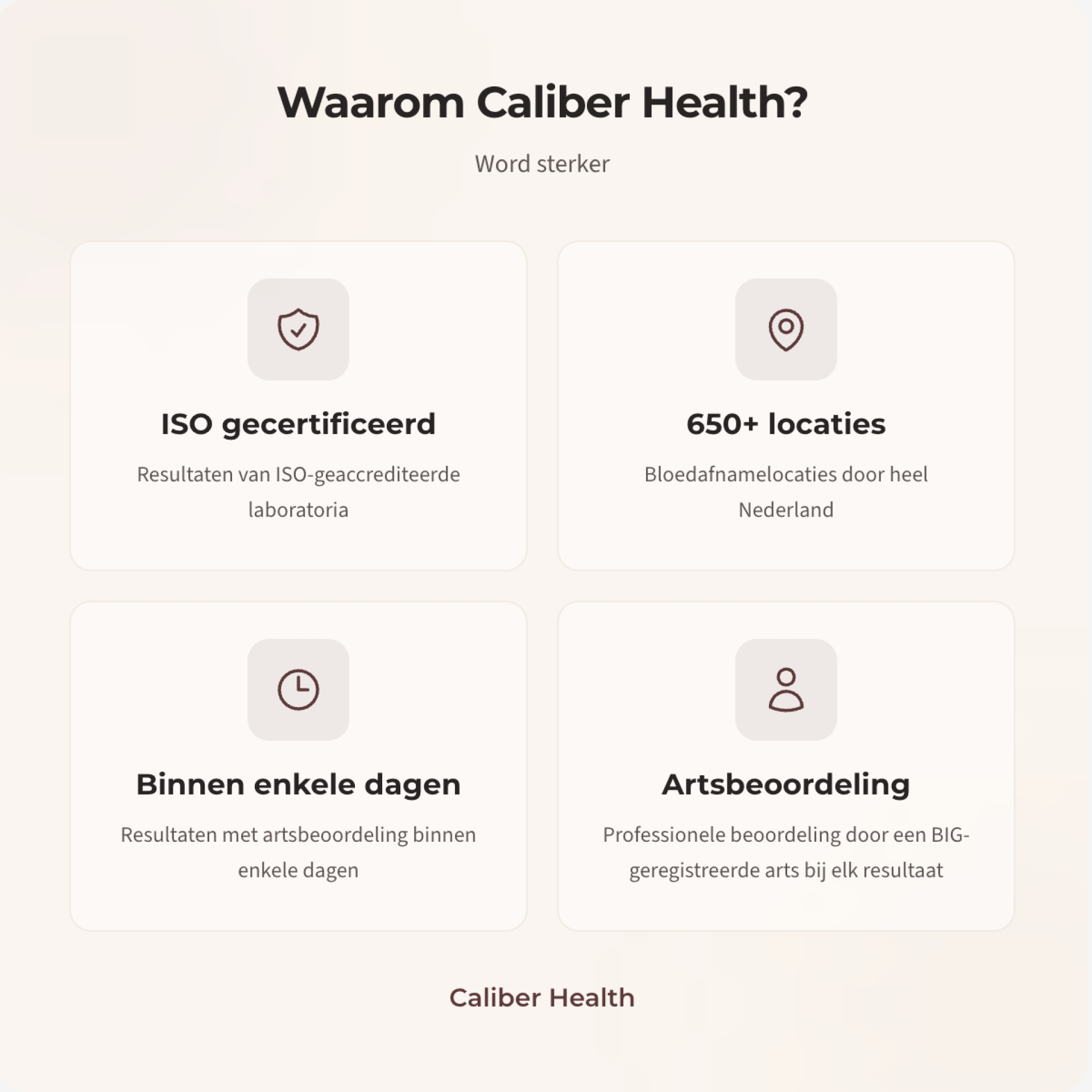 Redenen om te kiezen voor Caliberhealth